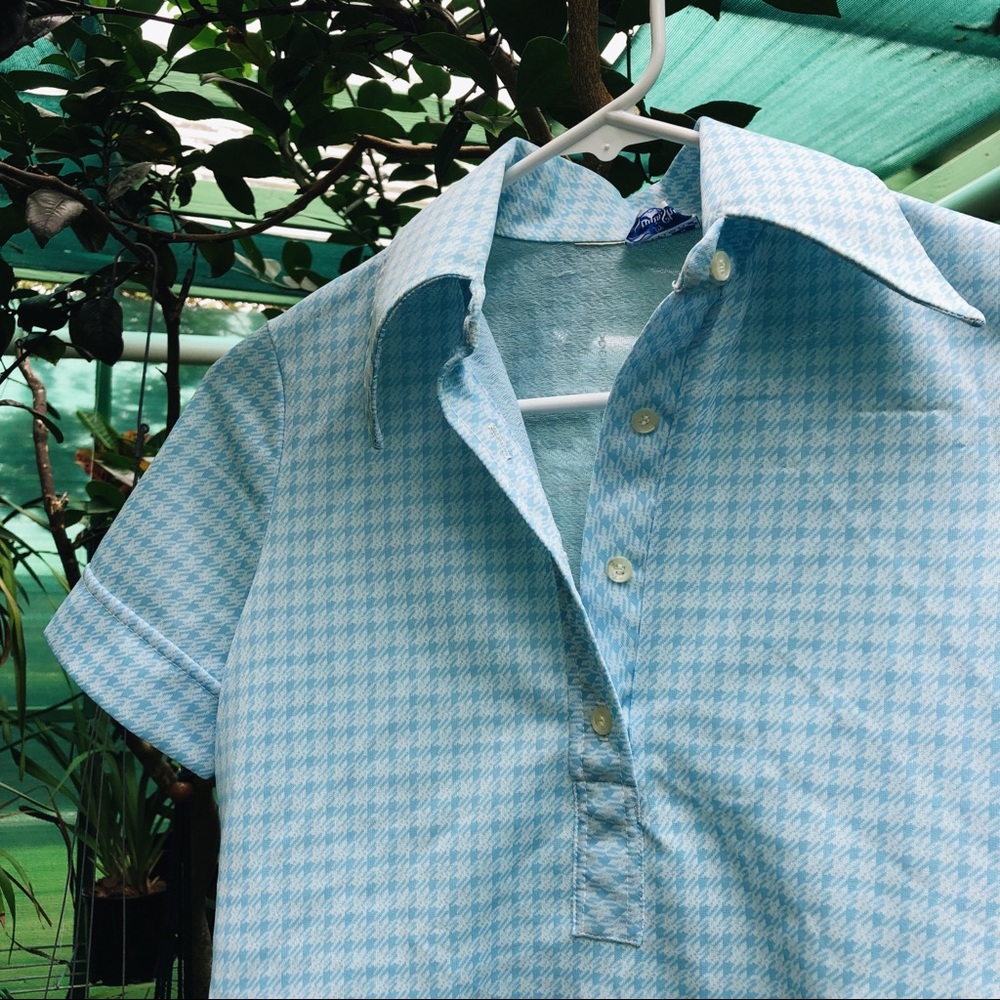 Blue Gingham Collared Shirt